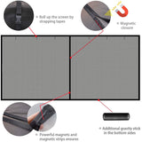 Magnetic Garage Screen Door Custom Size