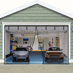 Magnetic Garage Screen Door Custom Size