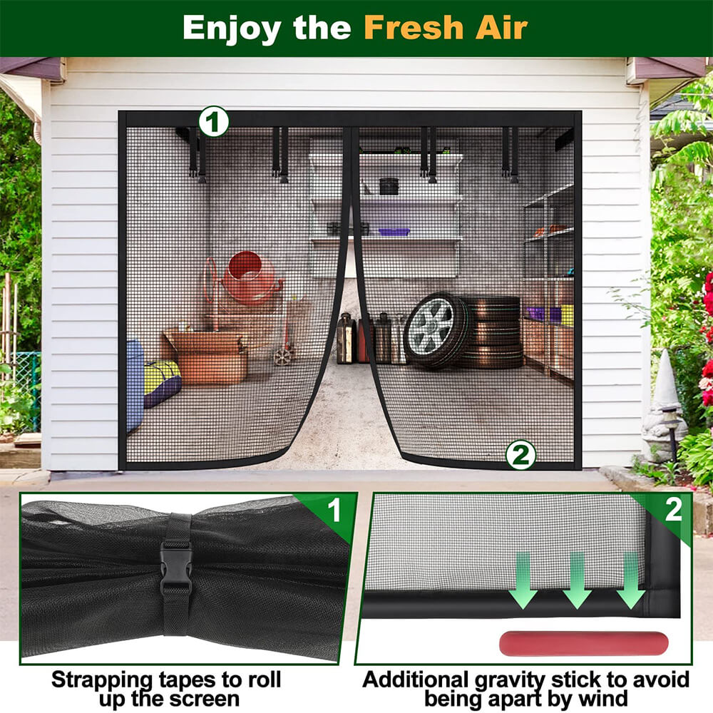Magnetic Garage Screen Door Custom Size