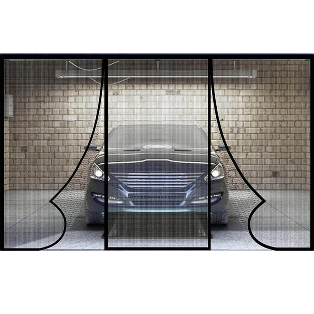 Garage Screen Door Magnetic White  Custom Size