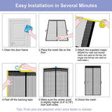 White Magnetic Screen Door
