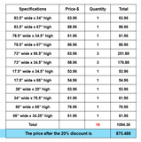Custom Window Screen -16 items