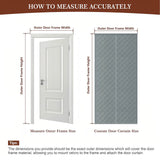 Custom Magnetic Thermal Insulated Door Curtain-With Windows