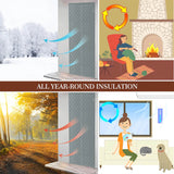 Custom Magnetic Thermal Insulated Door Curtain-With Windows