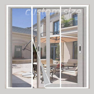 Custom Magic Screen Door Double Opening