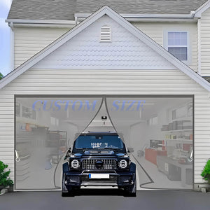 Magnetic Garage Screen Door Gray Custom Size