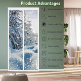 Transparent Magnetic Insulated Door Curtain Custom Size