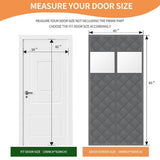 Thermal Insulated Door Curtain - With Windows