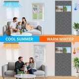 Thermal Insulated Door Curtain - With Windows