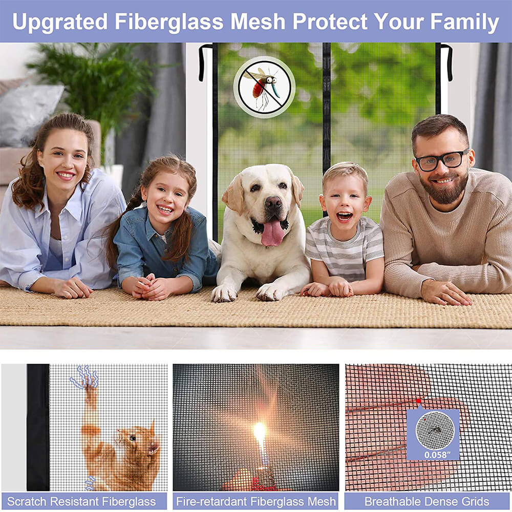 Custom Magic Screen Door Magic Mesh Custom Sizes Mesh Installation